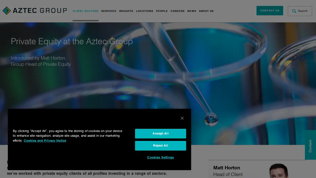 Aztec Group - US, Radnor page