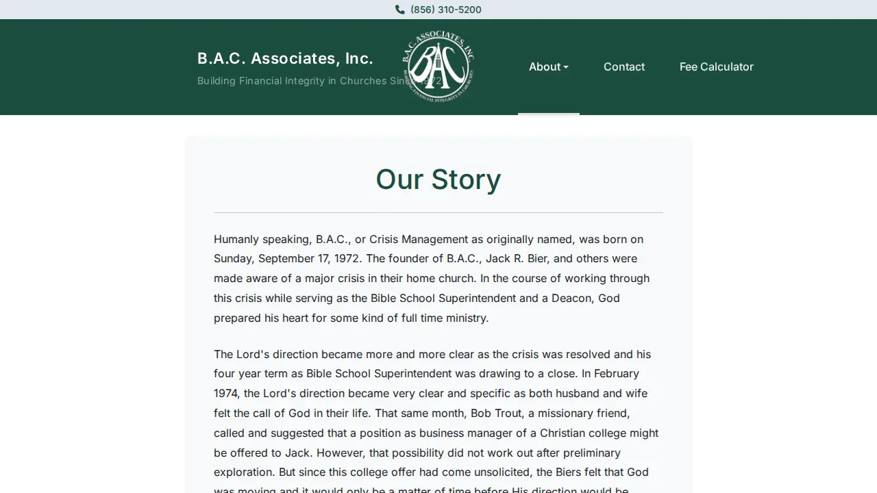 BAC Associates Inc page
