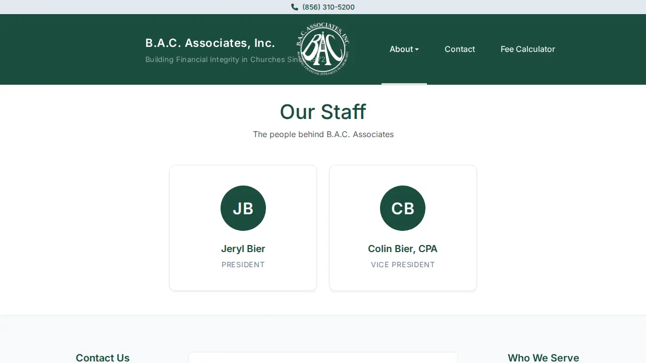 BAC Associates Inc page