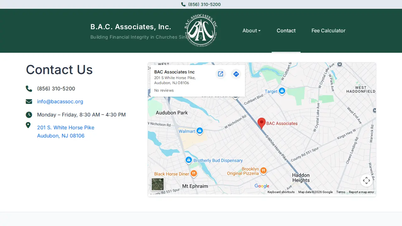 BAC Associates Inc page
