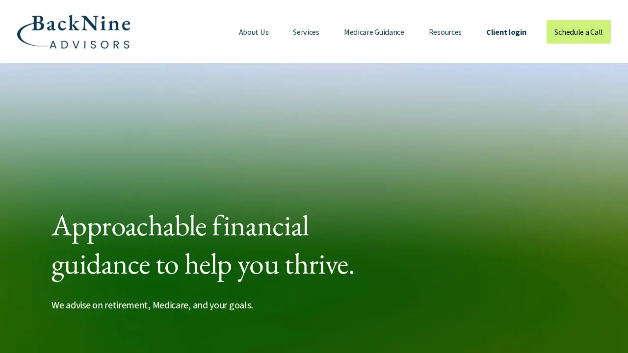 BackNine Advisors, LLC page