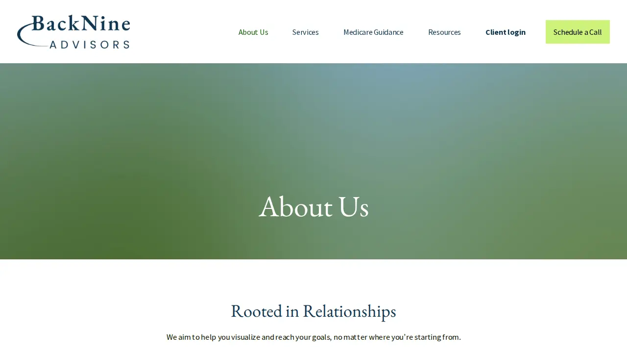 BackNine Advisors, LLC page