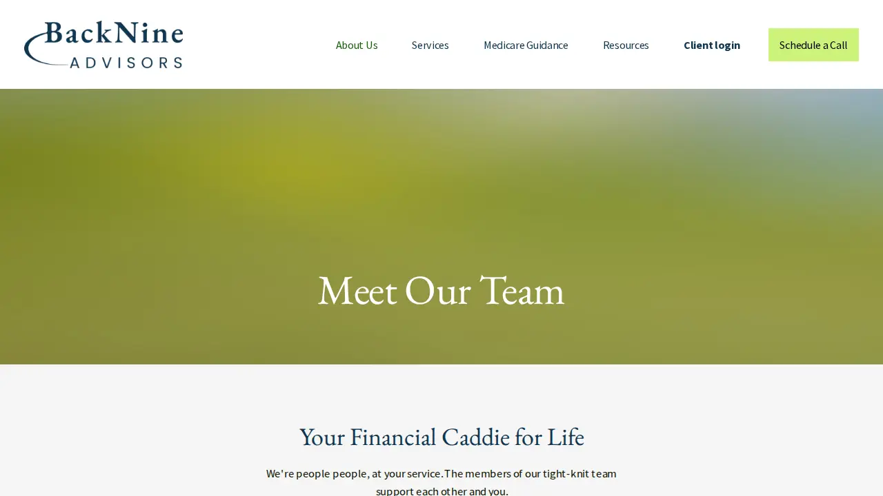 BackNine Advisors, LLC page