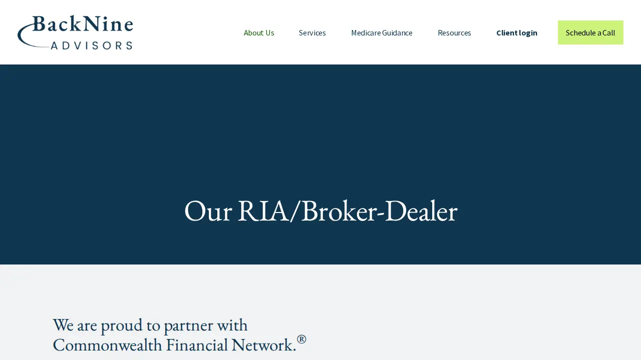 BackNine Advisors, LLC page
