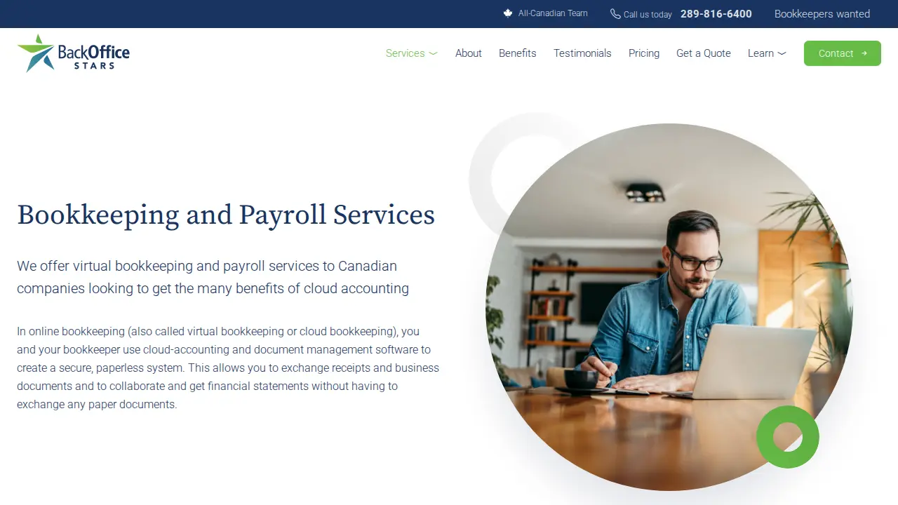 Back Office Stars page