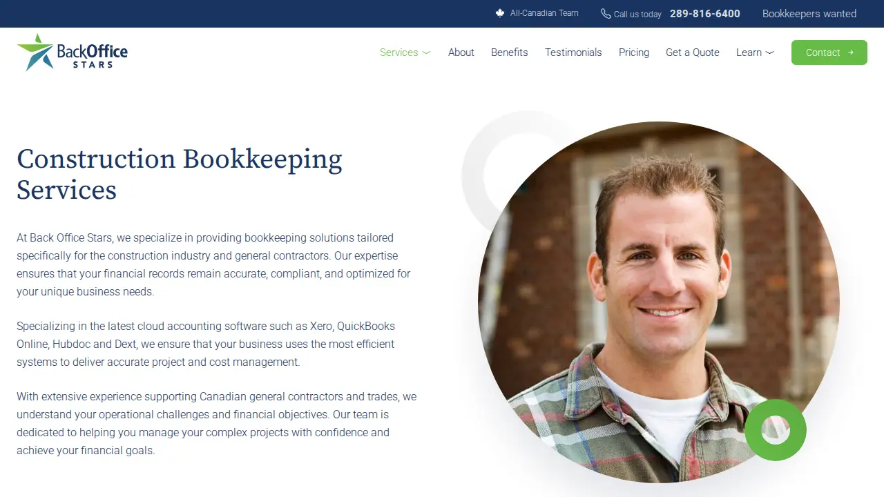 Back Office Stars page