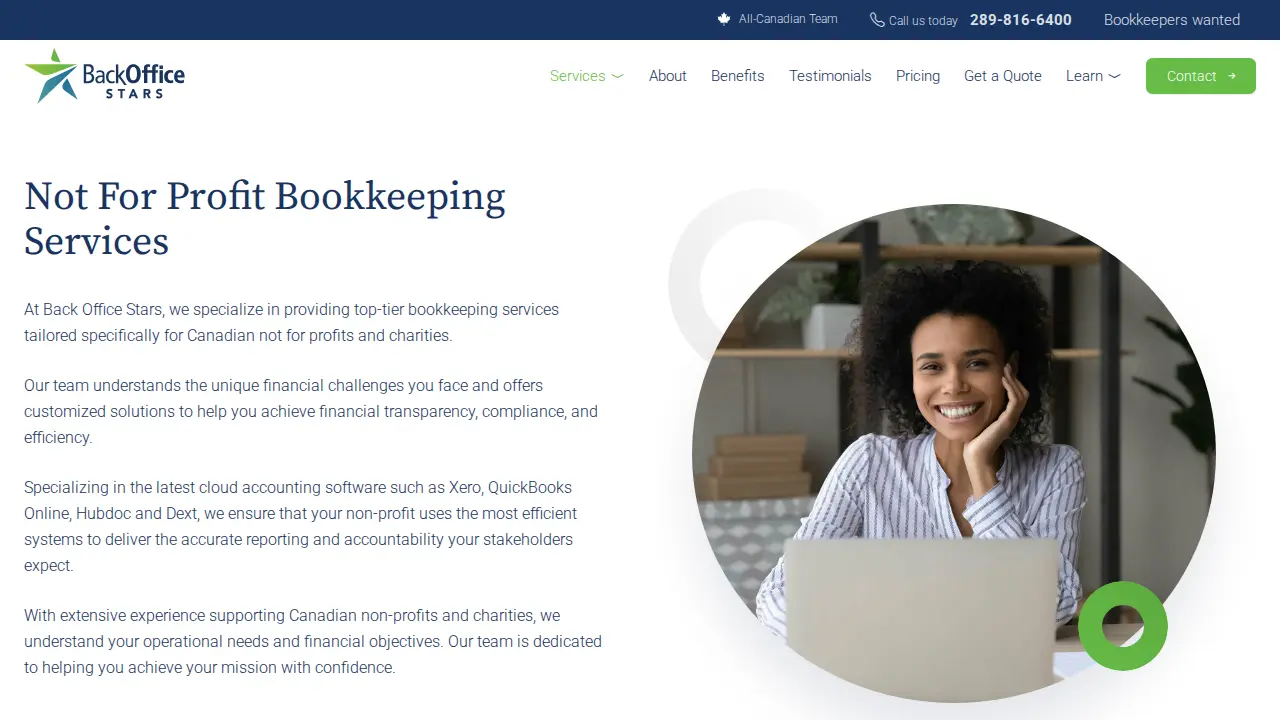 Back Office Stars page