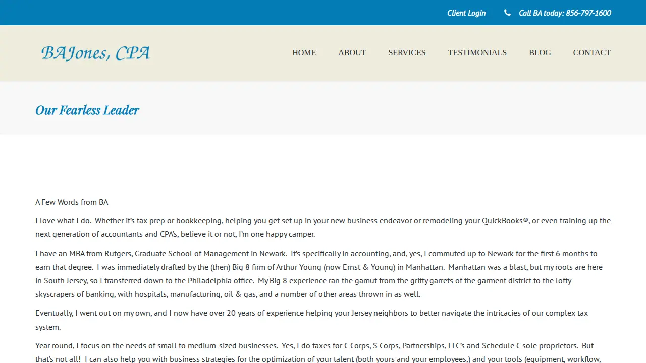 BAJones CPA page