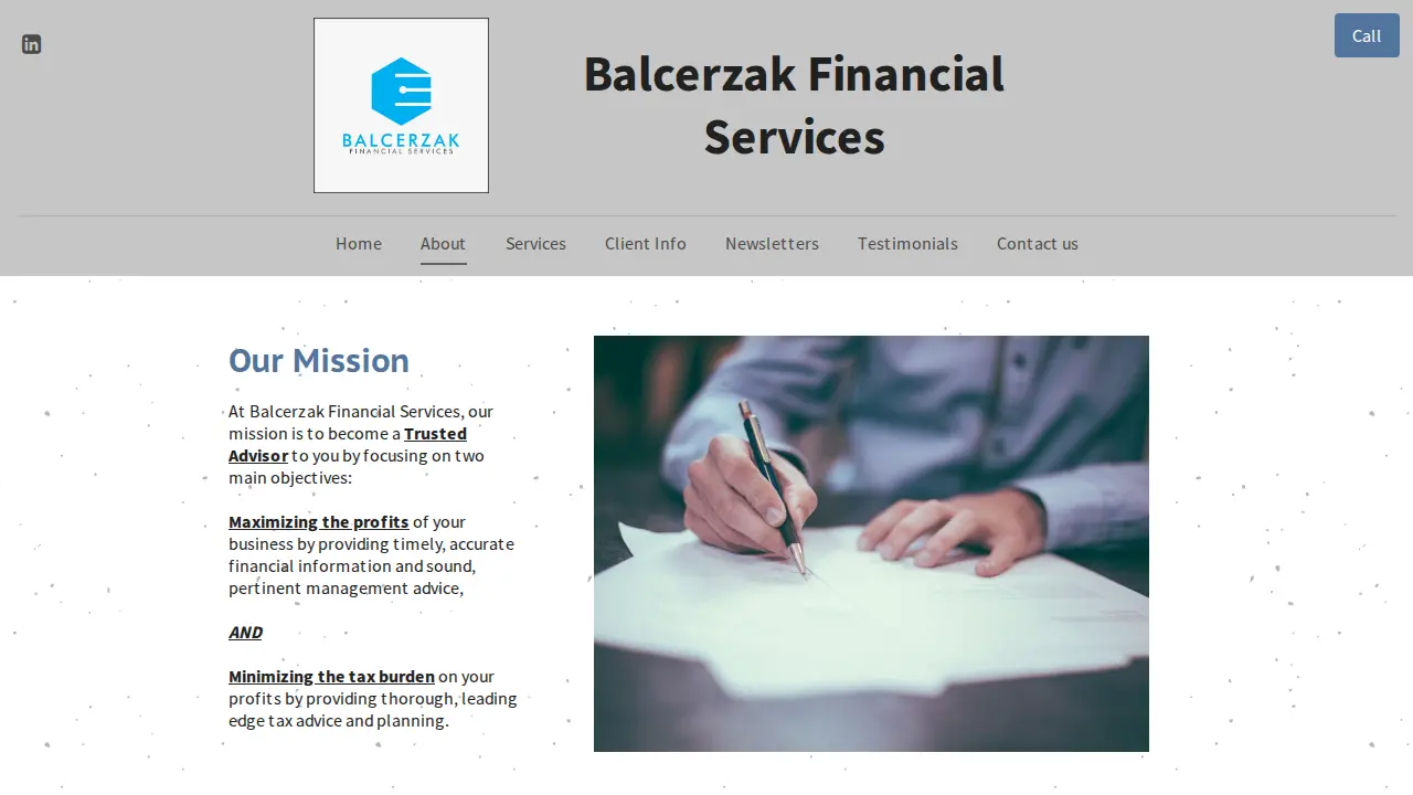 Balcerzak Financial Services, LLC page