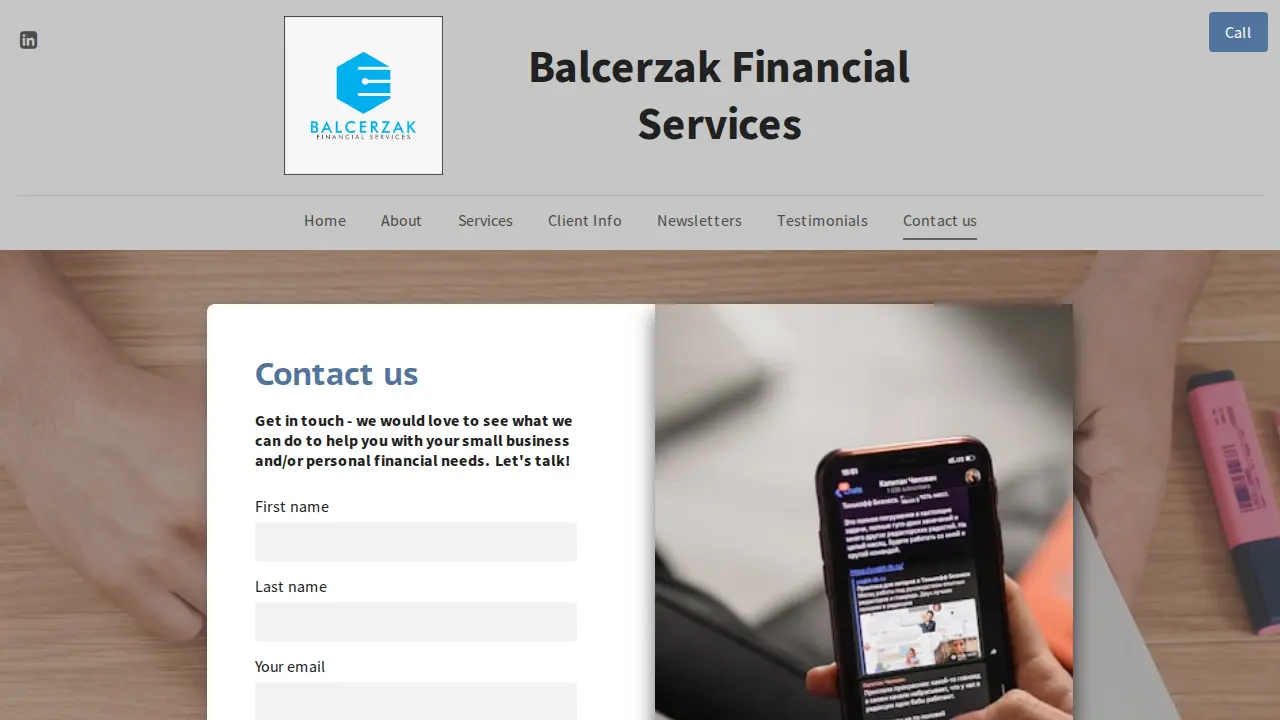 Balcerzak Financial Services, LLC page