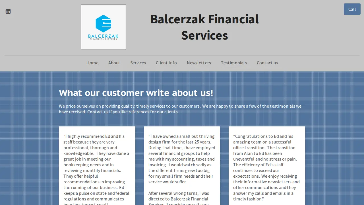 Balcerzak Financial Services, LLC page