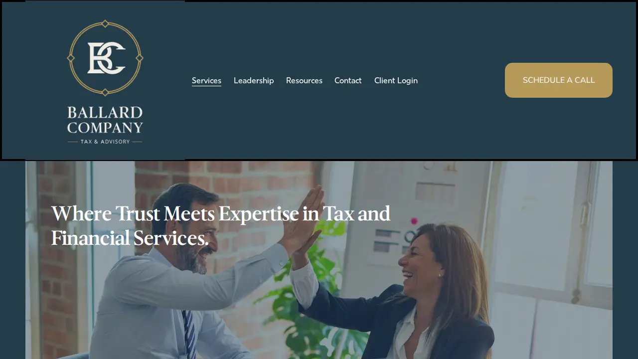 Ballard Company Tax & Advisory page