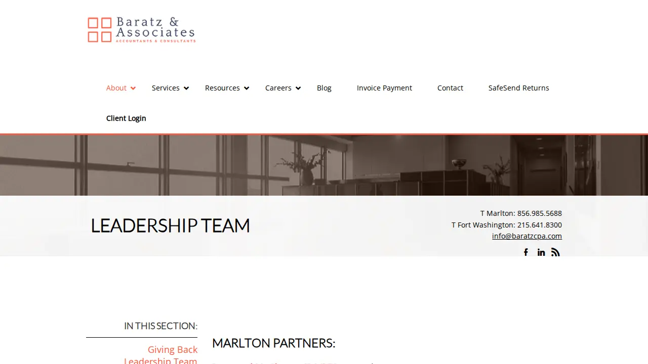 Baratz & Associates, P.A. Fort Washington page