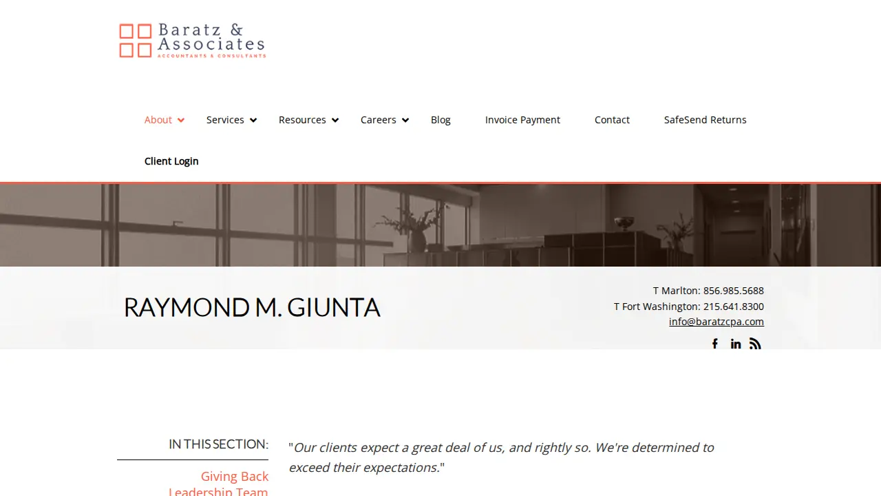 Baratz & Associates, P.A. Fort Washington page