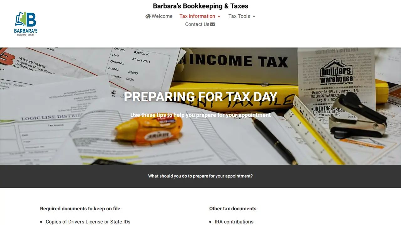 Barbara's Bookkeeping & Taxes, LLC page