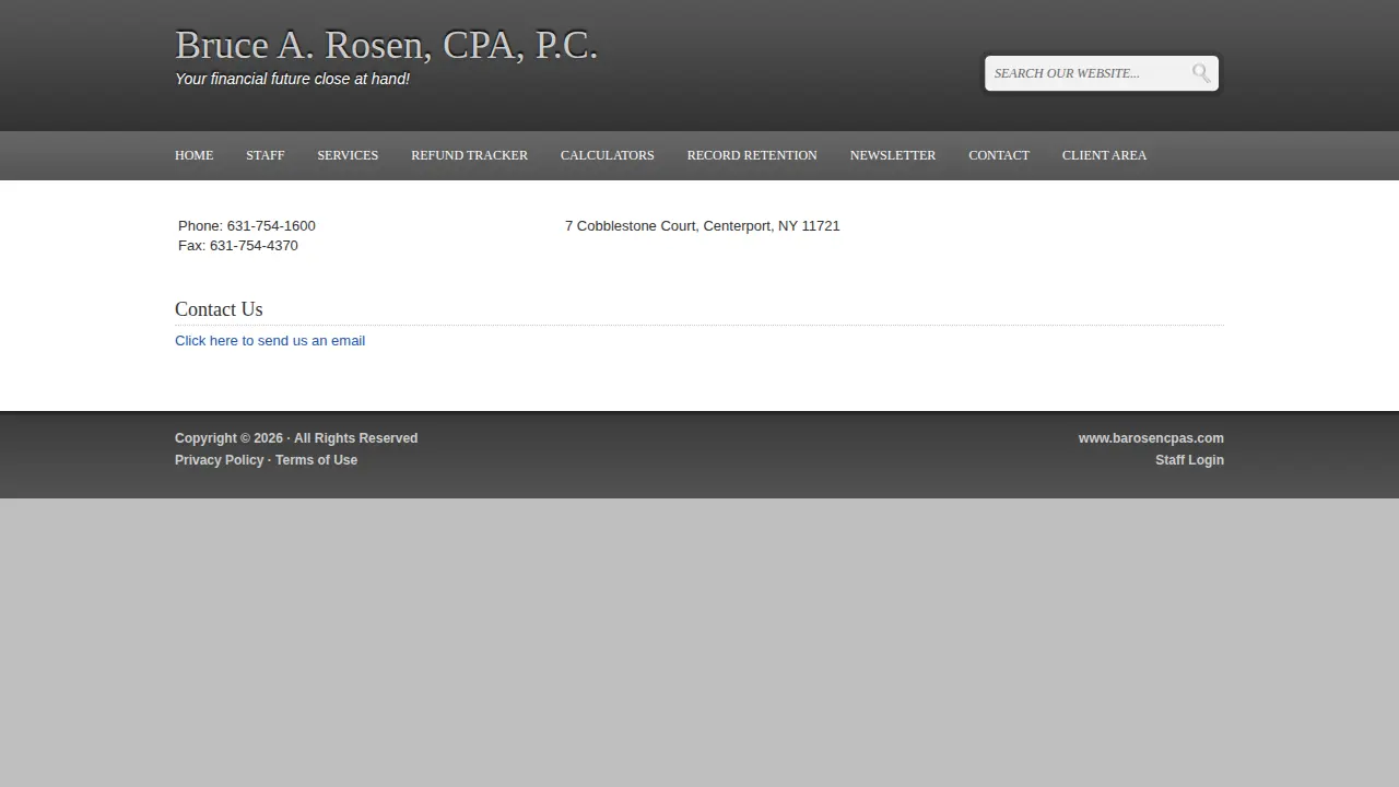 Bruce A Rosen CPA
