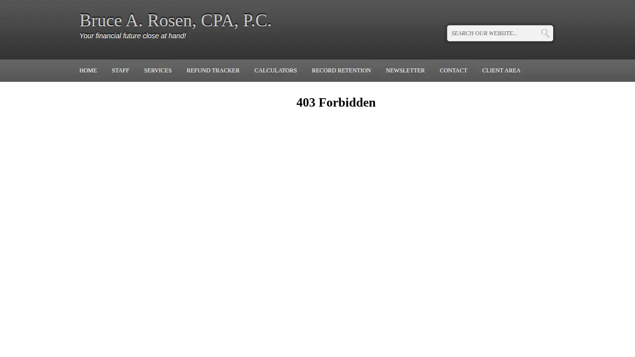 Bruce A Rosen CPA page