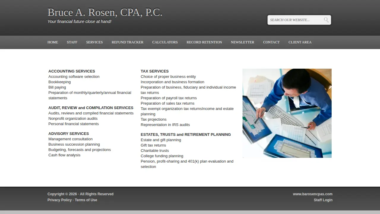 Bruce A Rosen CPA page