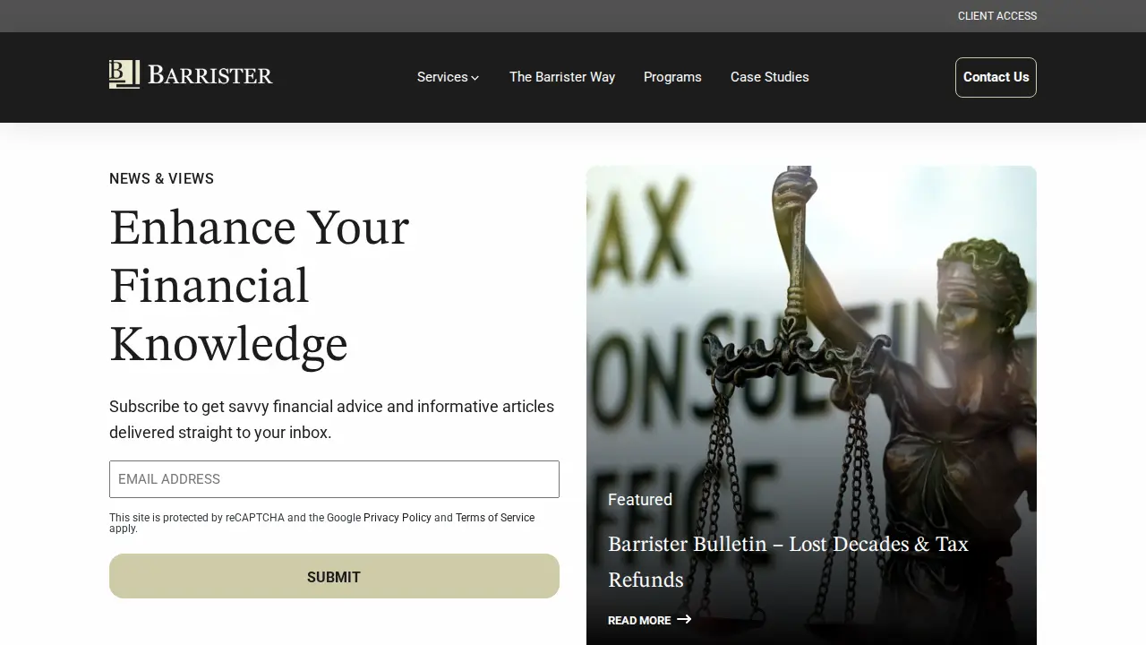 Barrister page