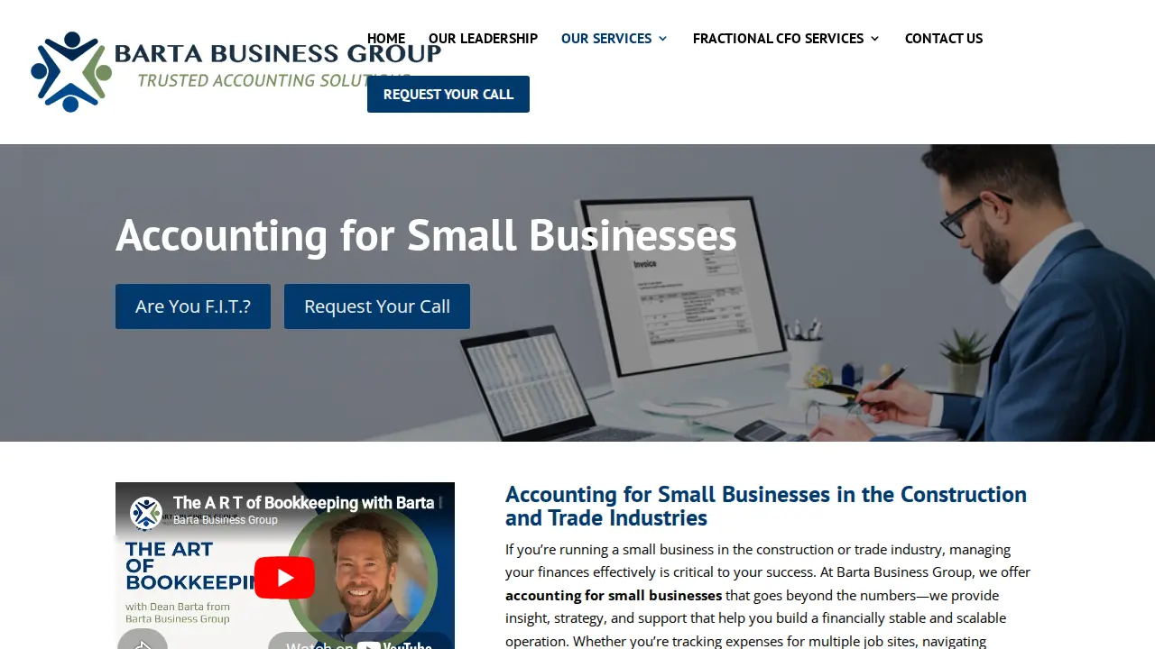 Barta Business Group page