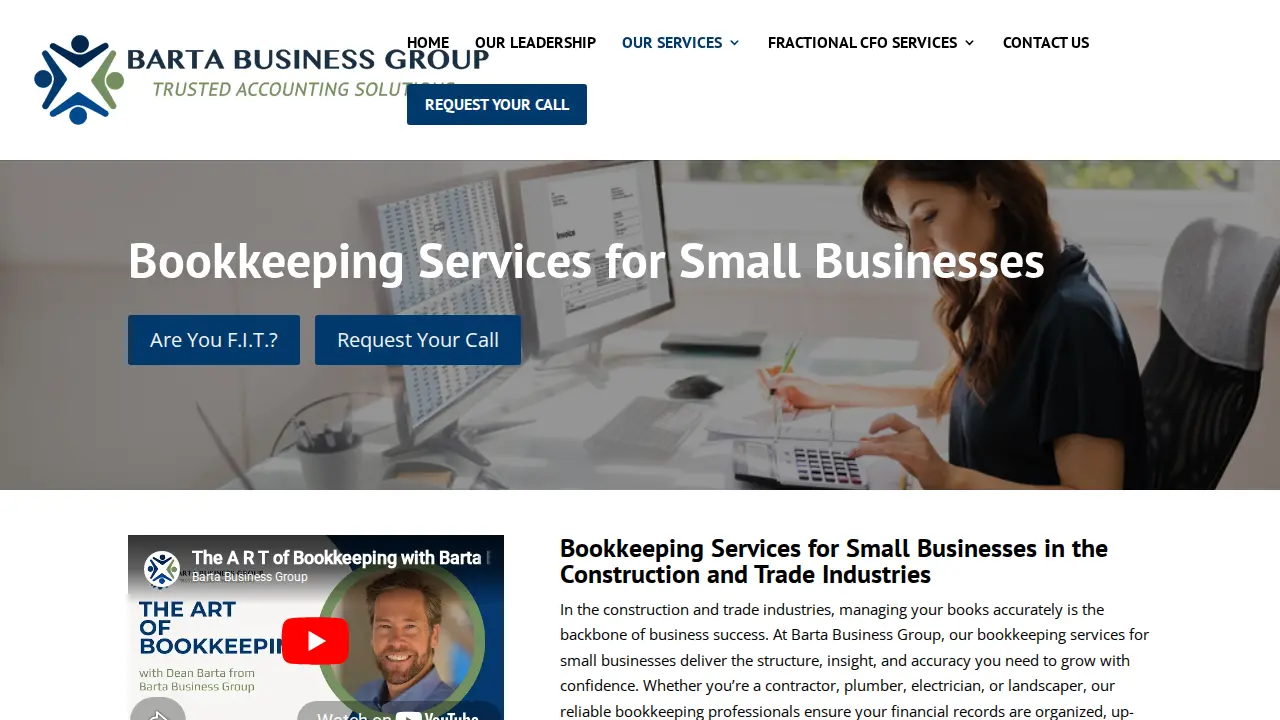 Barta Business Group page
