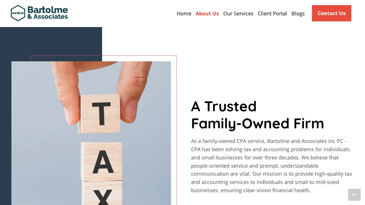 Bartolme and Associates, PC CPA,s page
