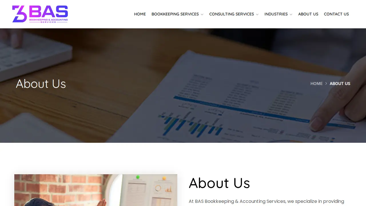 BAS Bookkeeping & Accounting Services page