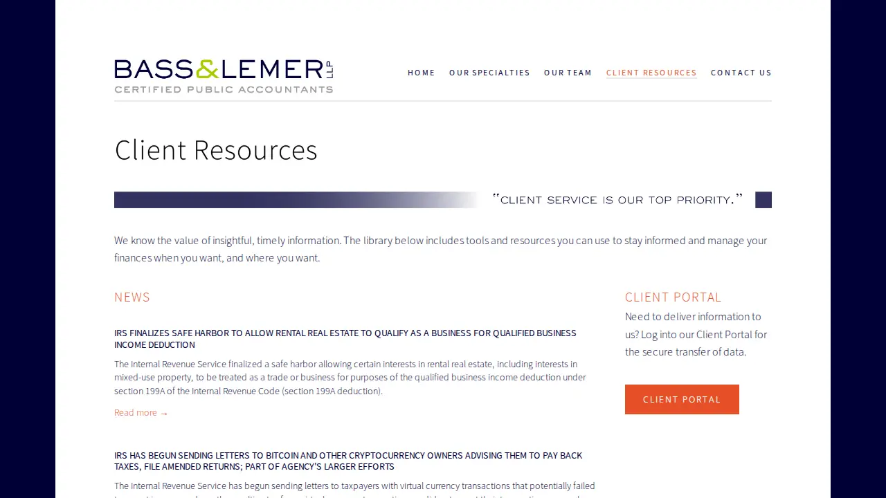 Bass & Lemer page