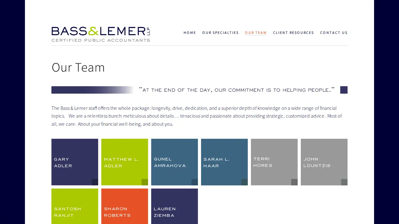 Bass & Lemer page