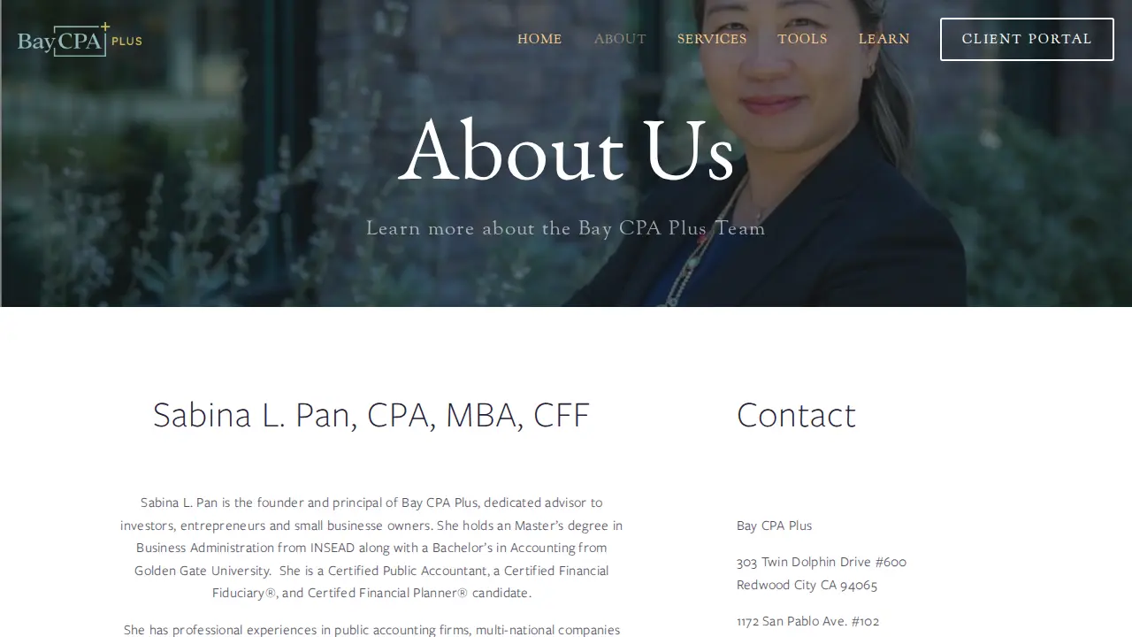 Bay CPA Plus page
