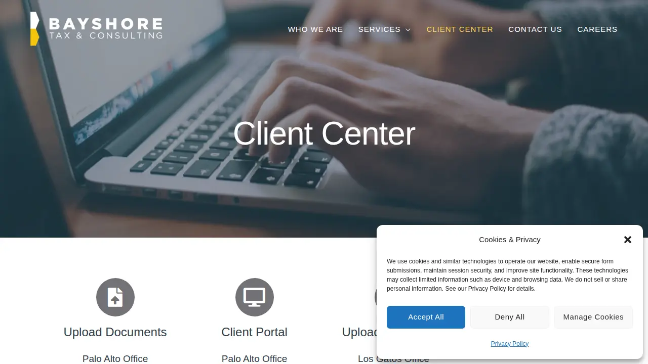 Bayshore Tax and Consulting page