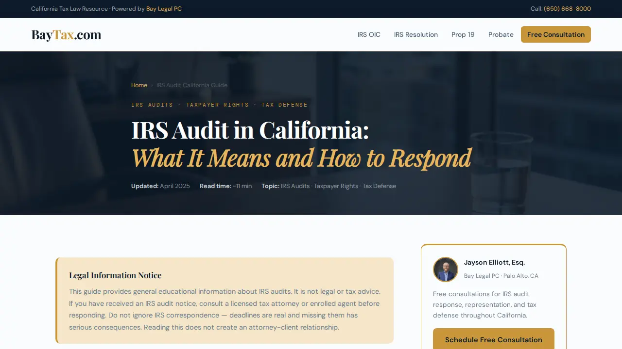 Bay Tax page