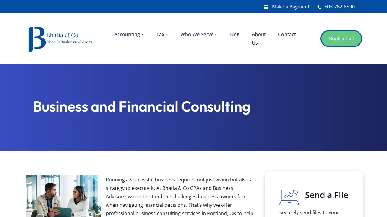 Bhatia & Co CPAs P.C. page