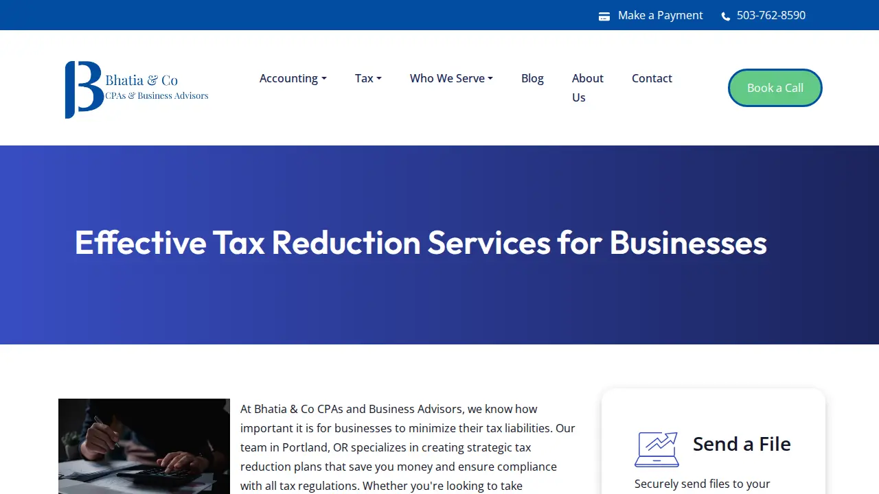 Bhatia & Co CPAs P.C. page