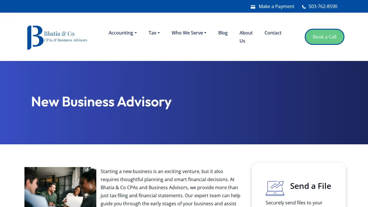 Bhatia & Co CPAs P.C. page