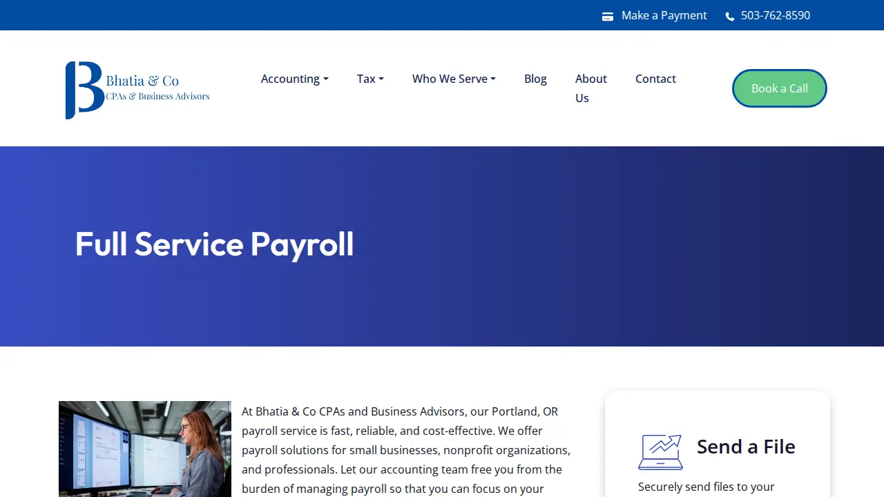 Bhatia & Co CPAs P.C. page