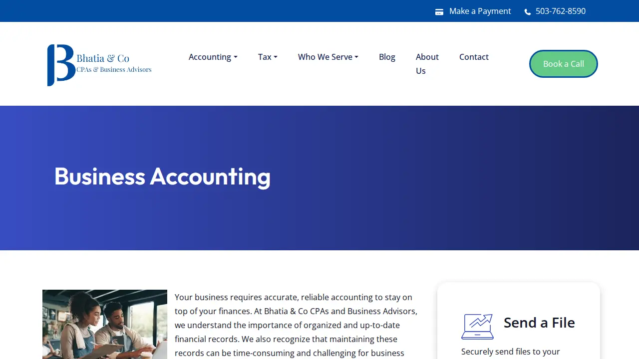 Bhatia & Co CPAs P.C. page