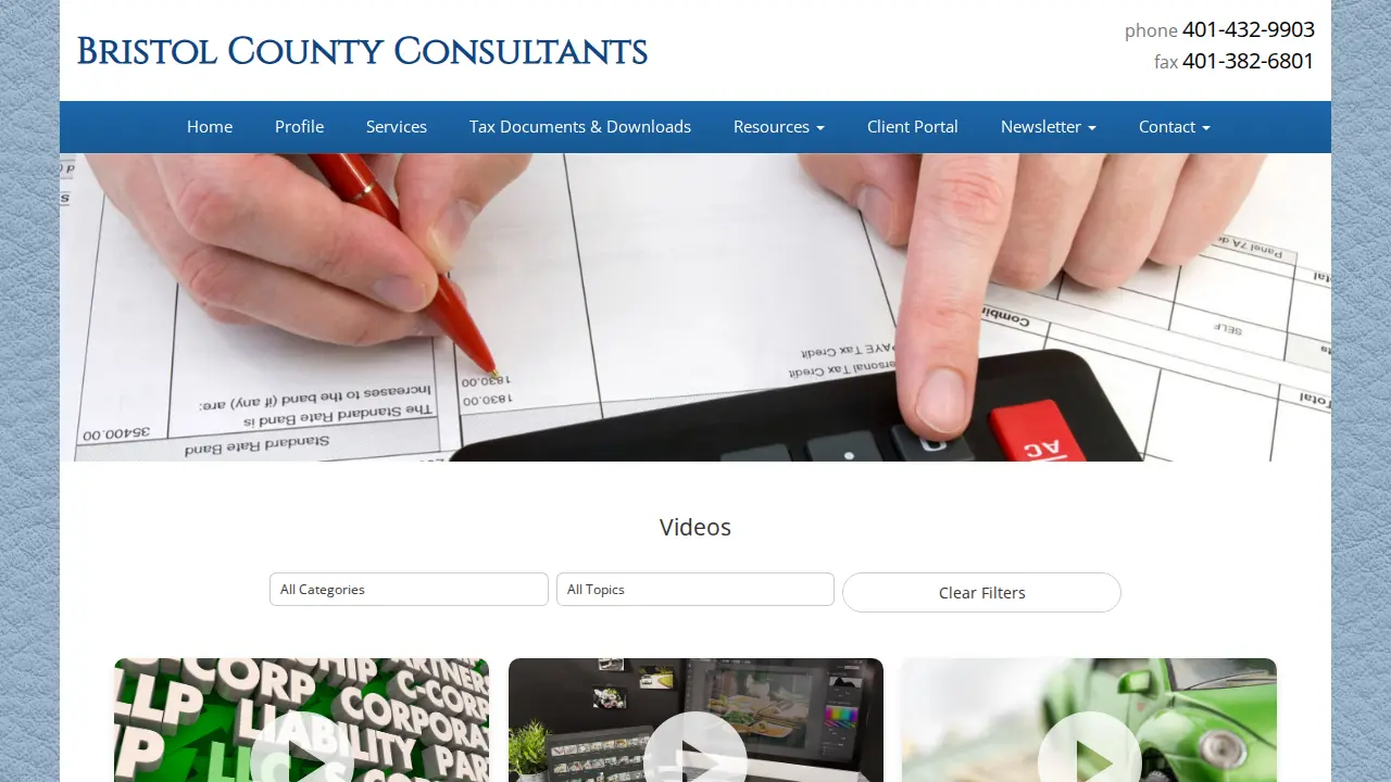Bristol County Consultants page
