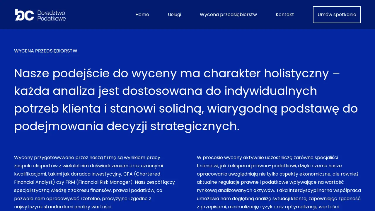 BC Doradztwo Podatkowe Błażej Cyl - Doradca Podatkowy Łódź page