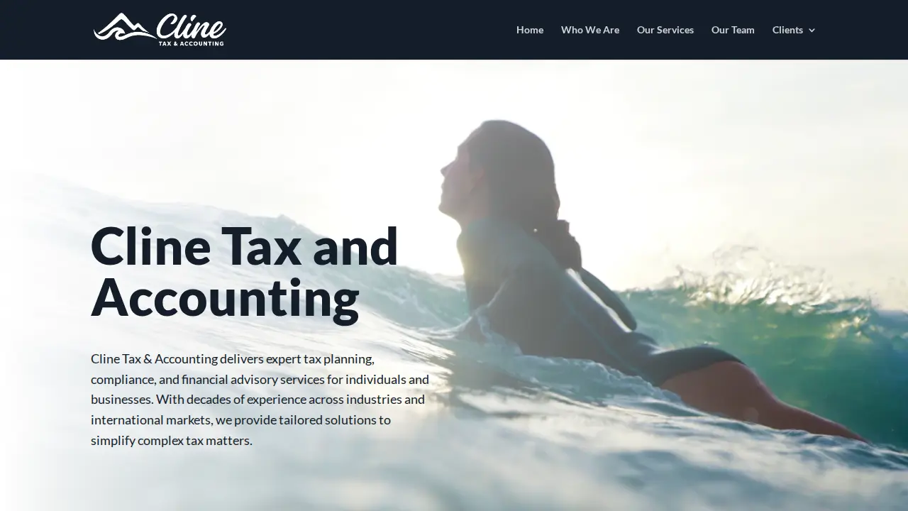 Cline Tax & Accounting page