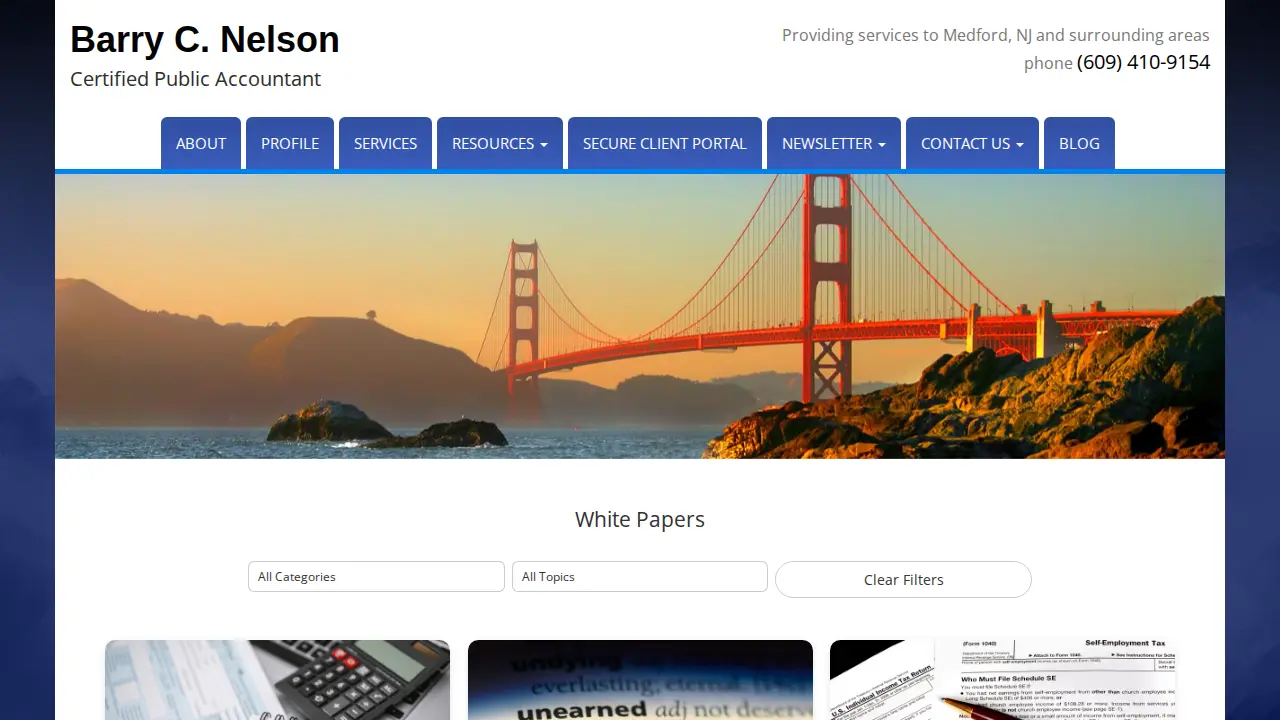 Barry C. Nelson, CPA page