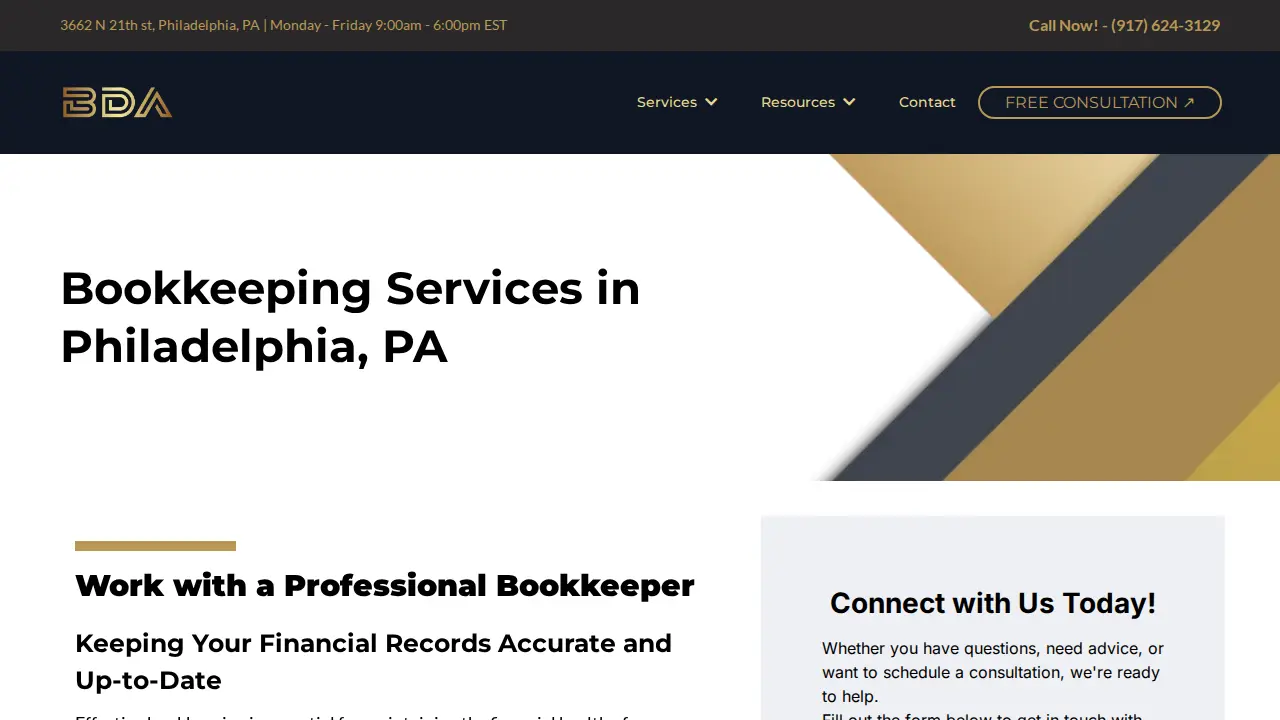 BDA ACCOUNTING page