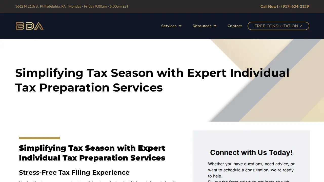 BDA ACCOUNTING page