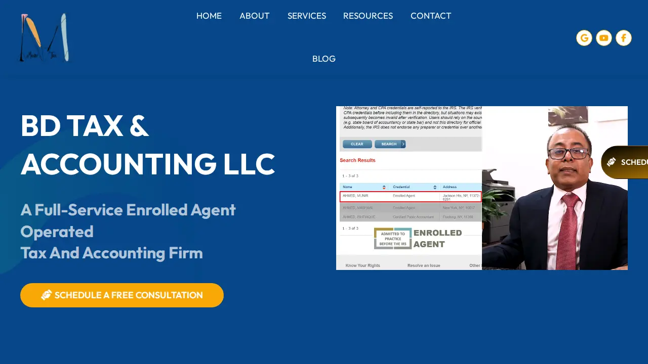 BD Tax & Accounting LLC DBA Munir Tax