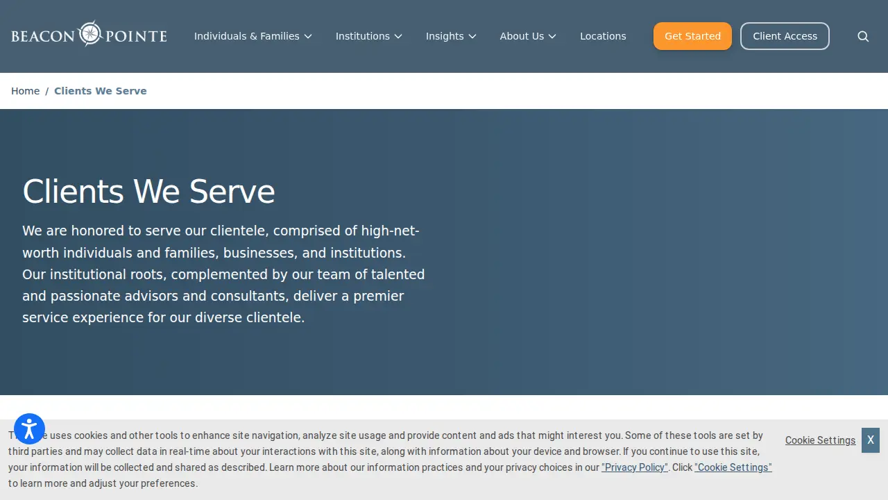 Beacon Pointe Advisors page