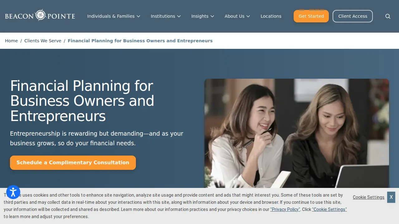 Beacon Pointe Advisors page