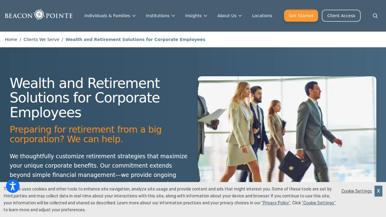 Beacon Pointe Advisors page