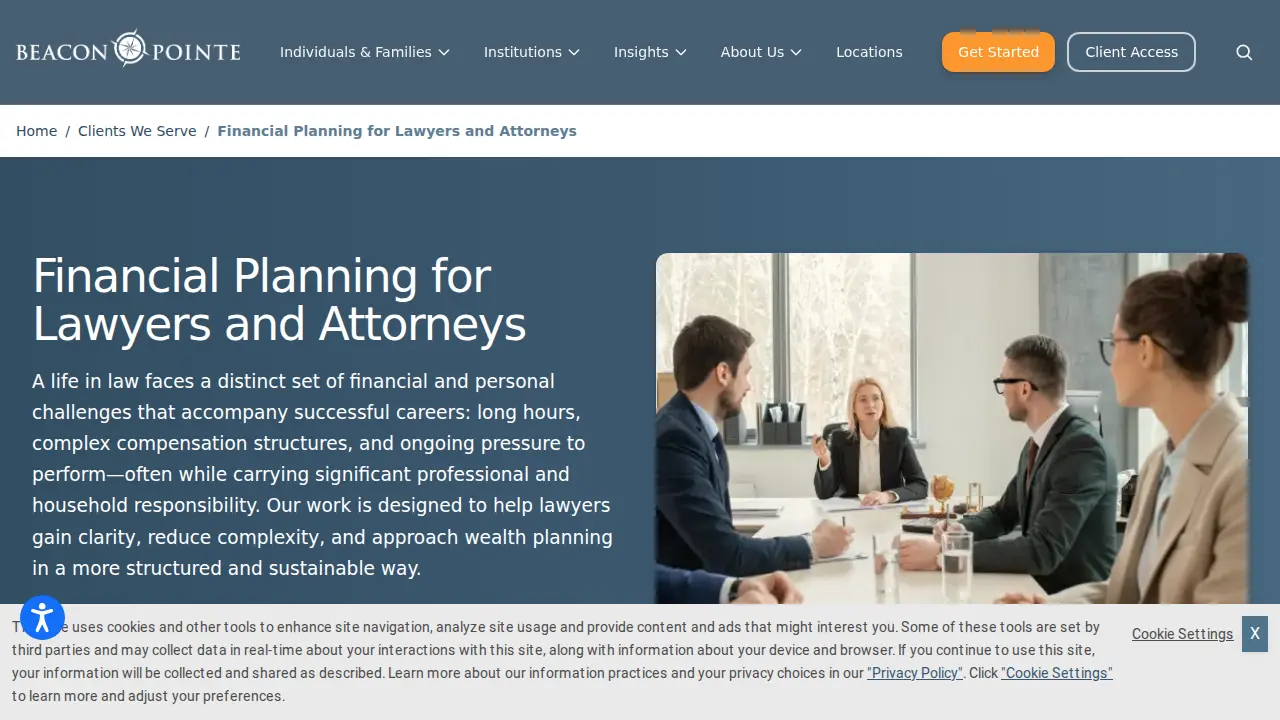 Beacon Pointe Advisors page