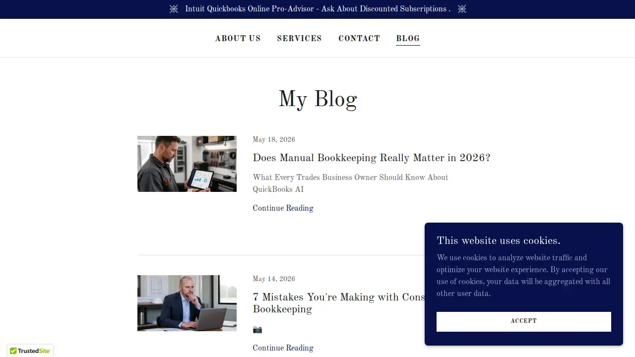 B.E.A.R. Bookkeeping page