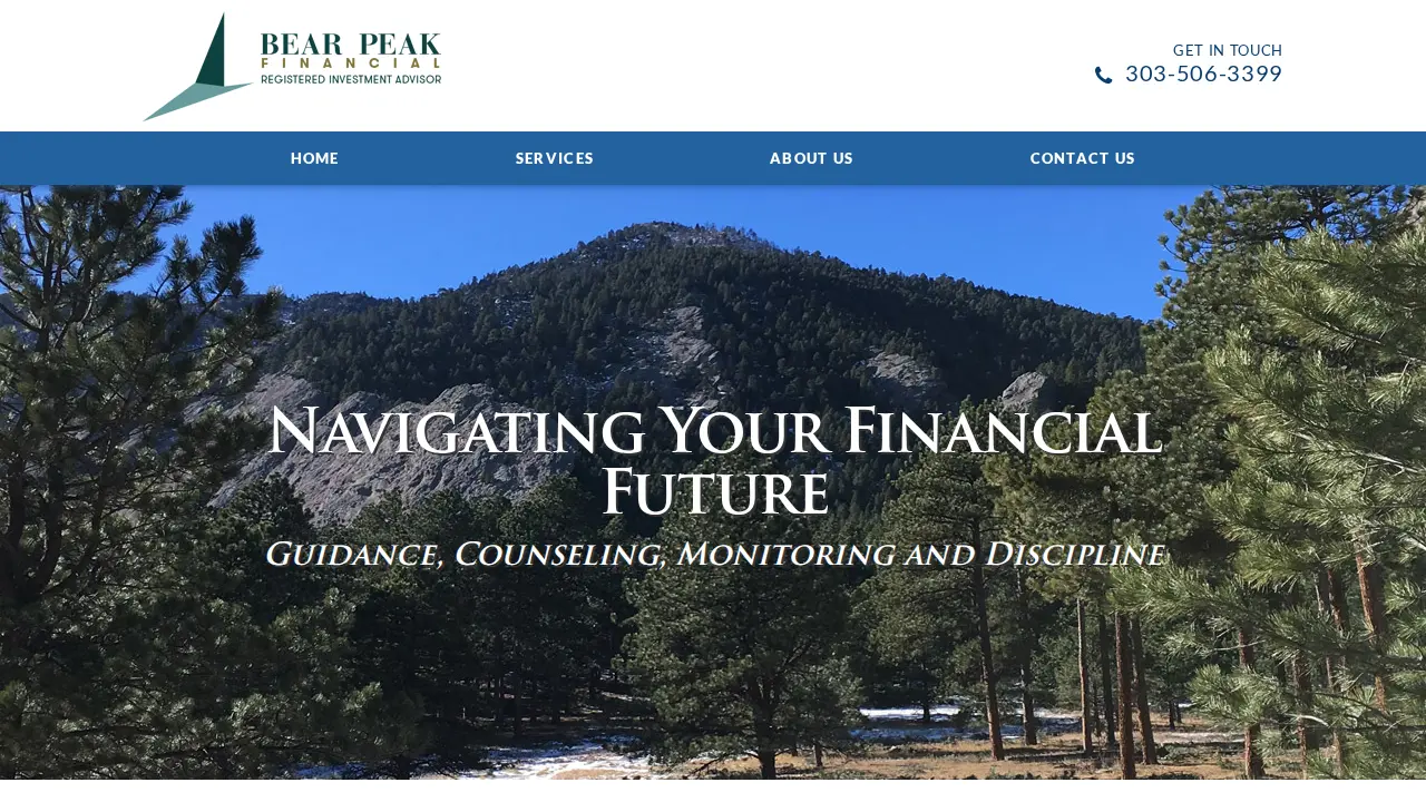 Bear Peak Financial page